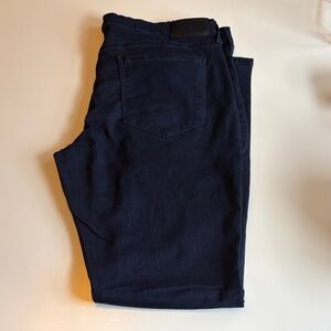 PAIGE Men's Navy Straight Leg Jeans